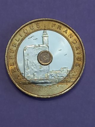 Moneda Francesa Republique Francaise 20 francos
