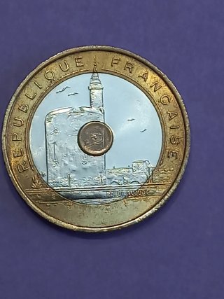 Moneda Francesa Republique Francaise 20 francos