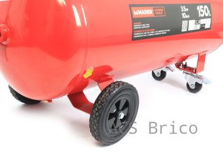 Compresor de Aire Silencioso 150L - 3,5 Hp - 2 Salidas - 09345 - Mader