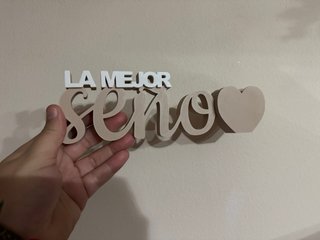 Regalo Profesora La Mejor Seño 3D