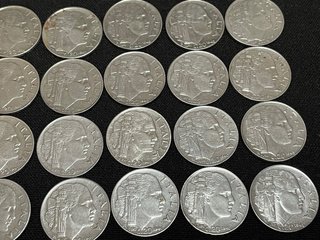 Lote 20 monedas II Guerra Mundial de 1939 a 1943