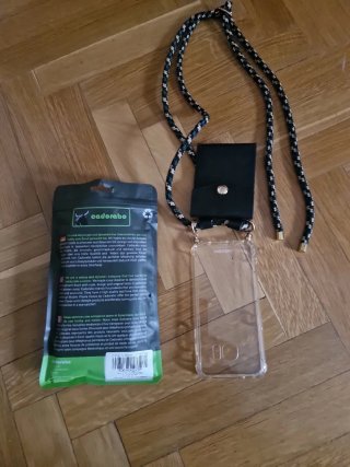 Funda Samsung S7 con monedero y cordón