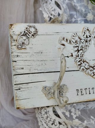 Perchero Shabby Chic Blanco