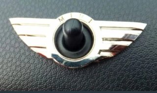 Emblema Mini Cooper Alas Cromadas