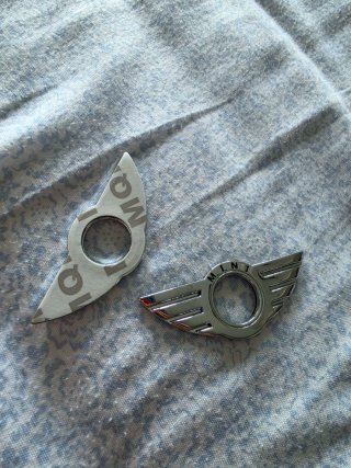 Emblema Mini Cooper Alas Cromadas