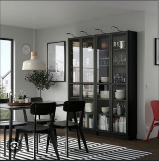 Libreria IKEA Billy nero effetto rovere