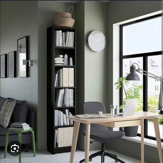 Libreria IKEA Billy nero effetto rovere