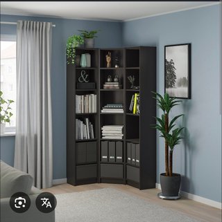 Libreria IKEA Billy nero effetto rovere
