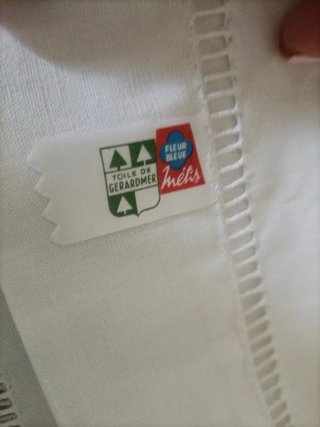 Funda almohada lino francés vainica 84x140