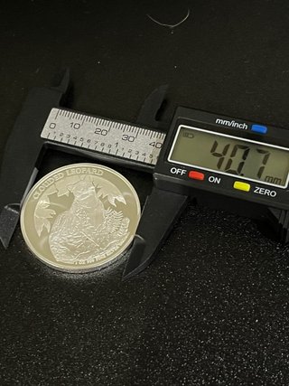 Moneda Plata Leopardo Camboya 1 Oz 2023