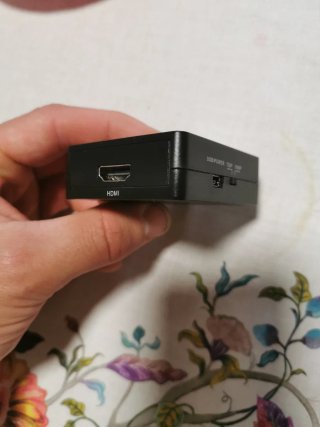 Mini AV a HDMI Upscaler 1080P