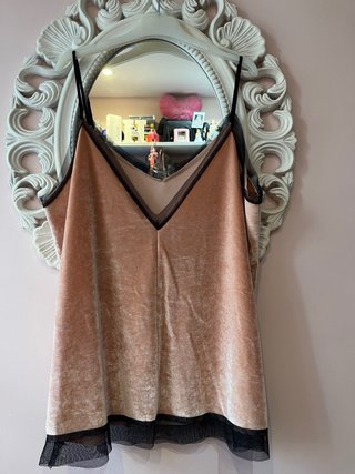 Top lencero Pull&Bear rosa y negro