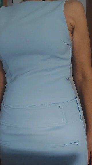 Vestido corto Zara azul