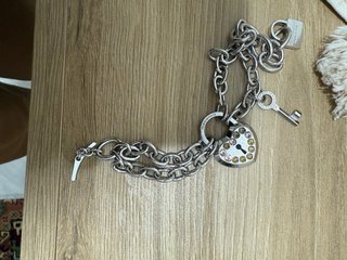 Bracciale Rebecca Cuore con Chiave e Lucchetto