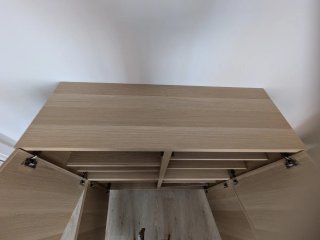 Estantería Besta Ikea efecto roble