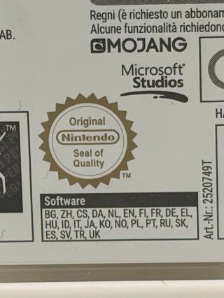 Minecraft Nintendo Switch
