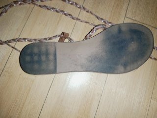 Sandalias planas con cordones