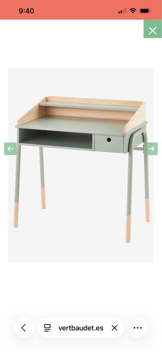 Scrivania per bambini verde