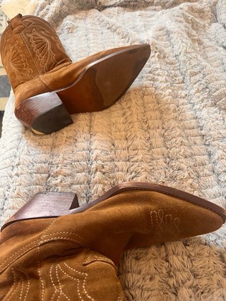Botas de ante marrones talla 37