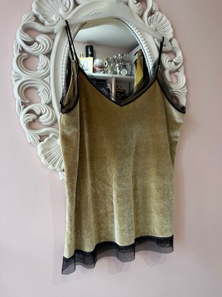 Top lencero Pull&Bear caqui y negro