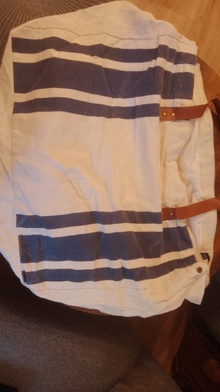 Bolsa de playa grande a rayas