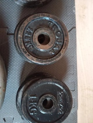 Discos de pesas variados