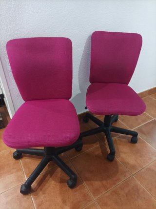 Silla de escritorio rosa
