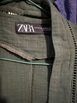 Kimono Zara verde talla única