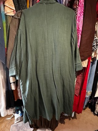 Kimono Zara verde talla única