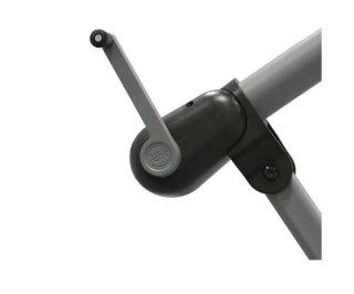 Parasol Hesperide 3x3m excéntrico gris