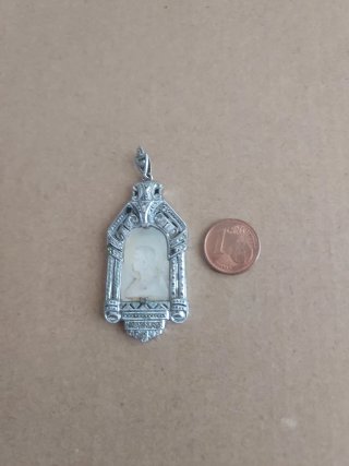 Medalla Virgen del Carmen Plata y Nácar