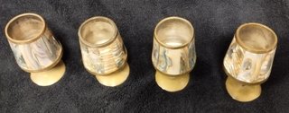 Jarra y 4 Copas Vintage Mexicanas
