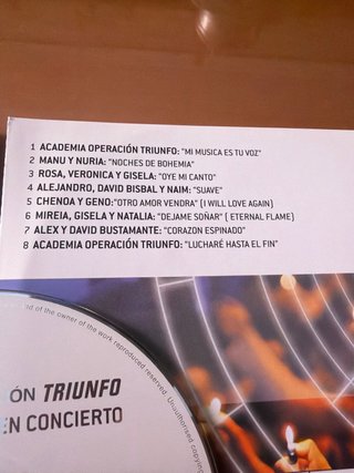 CDs Gran Hermano 2001 y Operación Triunfo 2002