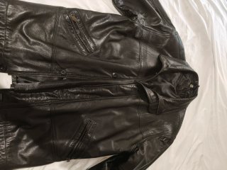 Chaqueta de cuero Heitorn Negra