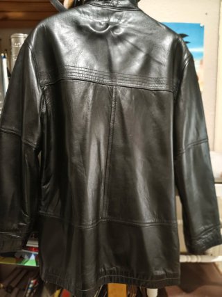 Chaqueta de cuero Heitorn Negra