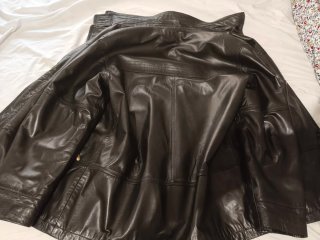 Chaqueta de cuero Heitorn Negra
