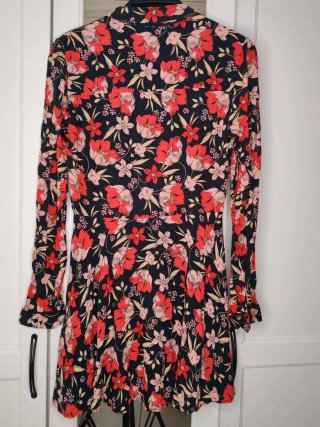 Vestito Zara floreale nuovo con cartellino XS