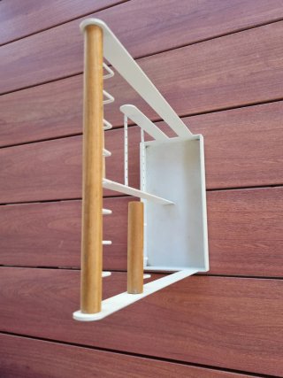 Joyero organizador blanco y madera
