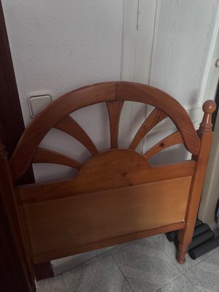 Cabecero de madera para cama de 90