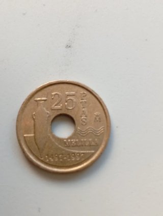 3 Monedas 25 Pesetas Melilla 500 Aniversario
