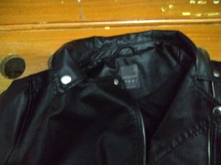 Cazadora Biker Negra Talla XL