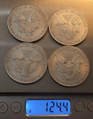 4 Onzas Plata Águila Americana