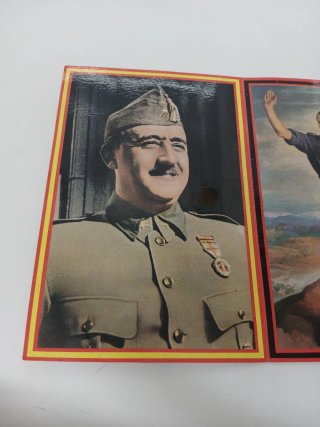Díptico Falange Española Tomelloso Franco