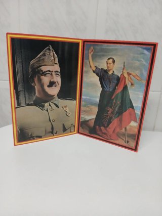 Díptico Falange Española Tomelloso Franco