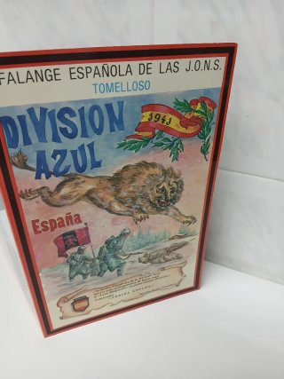 Díptico Falange Española Tomelloso Franco