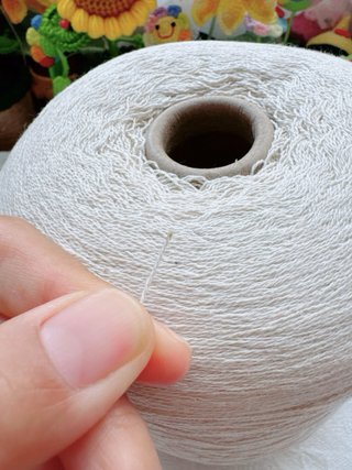 Bobina 800g hilo natural tipo lino crochet