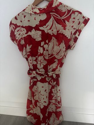 Vestido mujer corto floral Mango Talla XS
