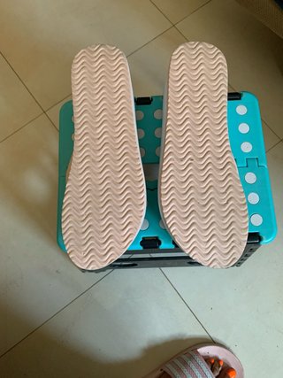 Sandalias cuña blancas y rosas talla 41