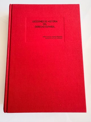 Lecciones de historia del derecho español
