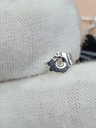 Pendientes vintage chapados en plata de ley